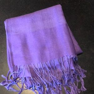 purple scarf